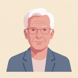 Stylized illustration of psychologist Daniel Goleman